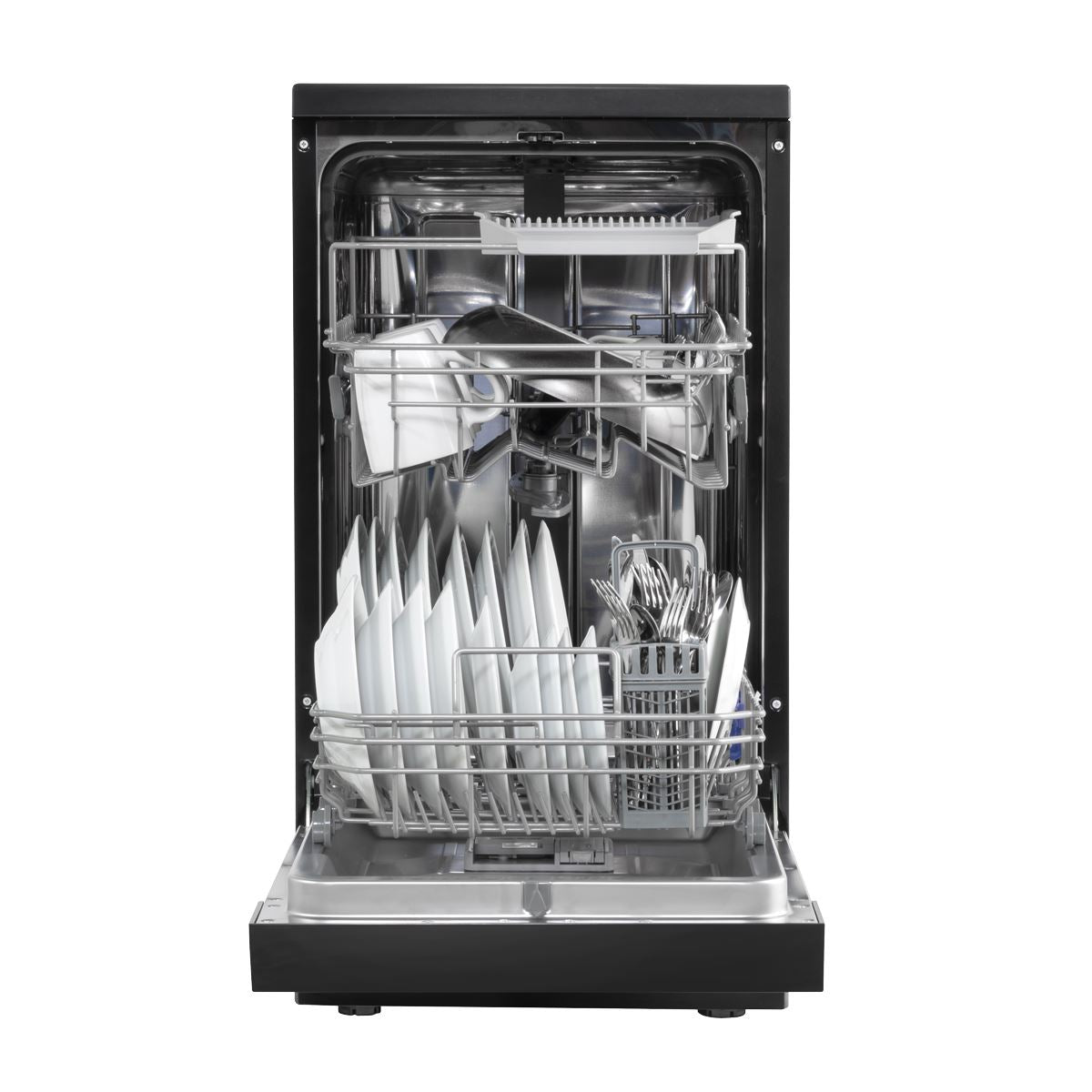 Slimline Freestanding Dishwasher 45cm Wide 10 Place Settings - Black
