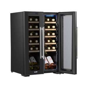 Baridi 24 Bottle Dual Zone Wine Fridge & Cooler