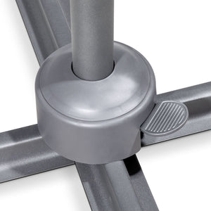 Dellonda Cantilever Parasol with 360° Rotation, Tilt & Cover 3m - Grey
