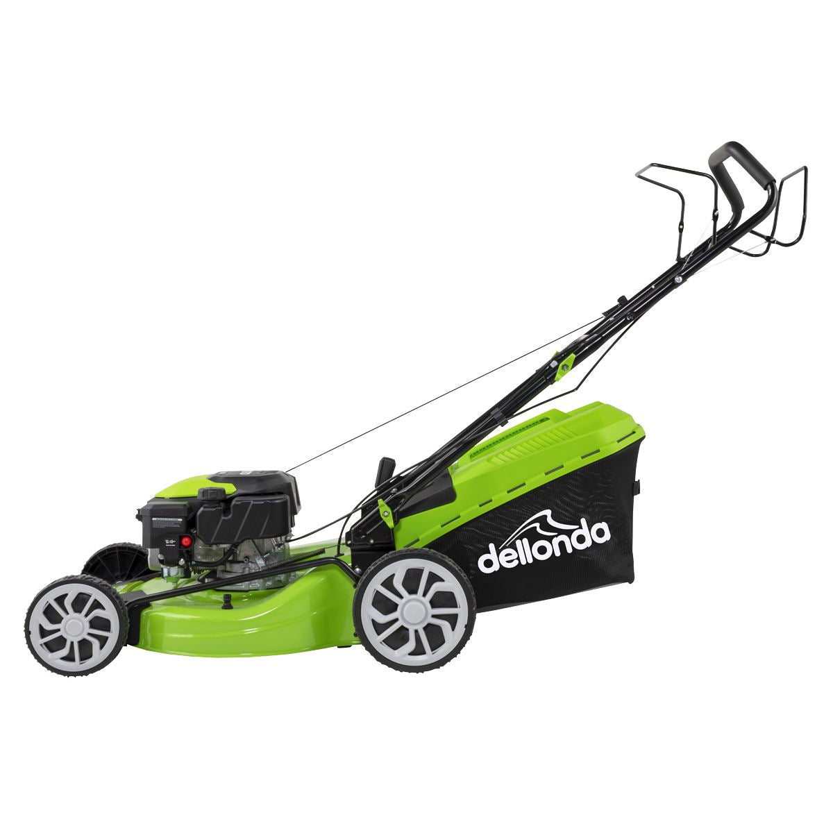Dellonda Self-Propelled Petrol Lawnmower Grass Cutter with Height Adjustment & Grass Bag 170cc 20"/51cm 4-Stroke Engine