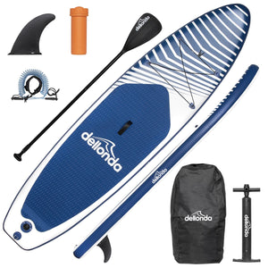 Dellonda Inflatable Stand-Up Paddle Board 10'2" - Dark Blue