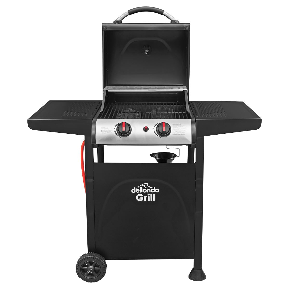 Dellonda 2 Burner Gas BBQ Grill with Piezo Ignition & Thermometer