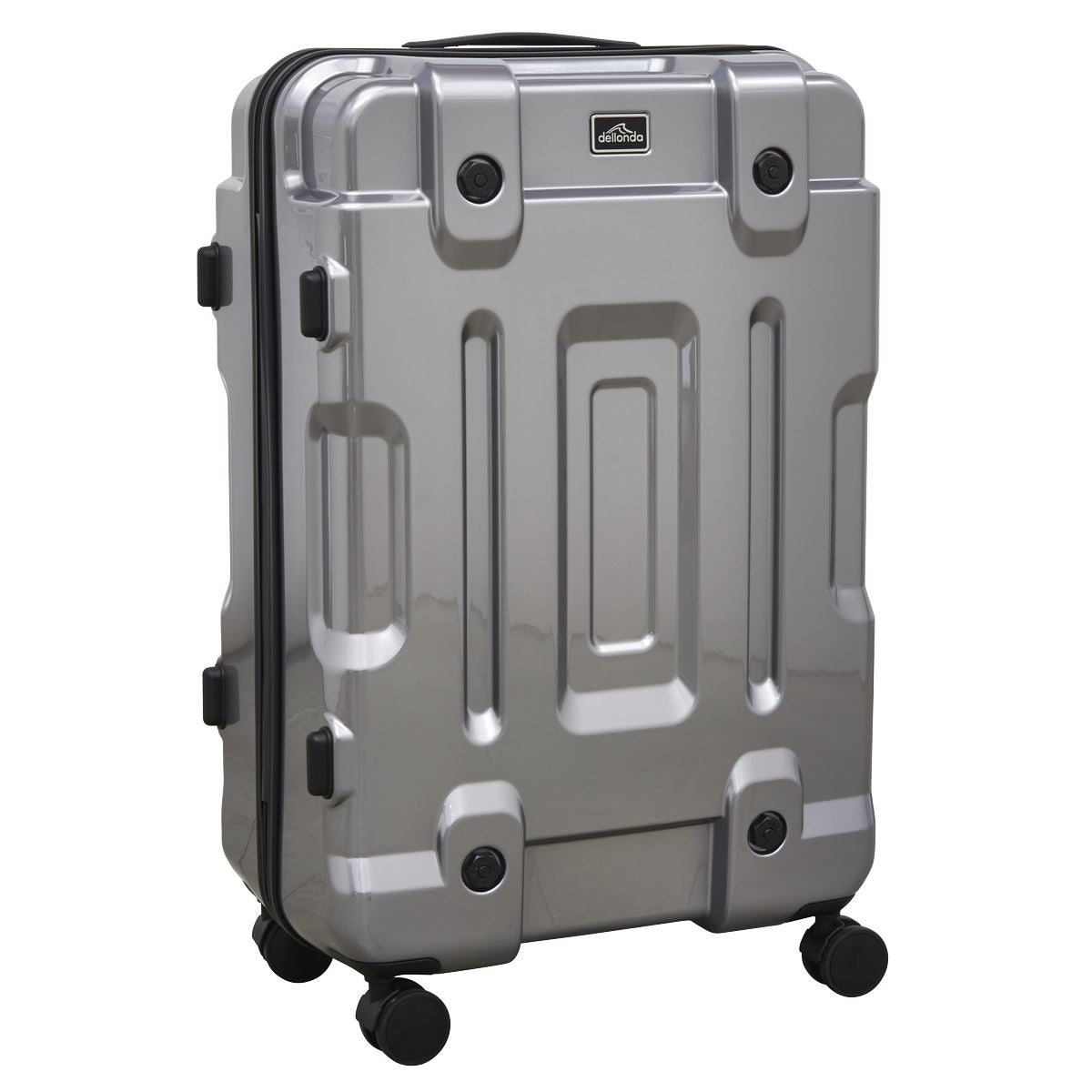 Dellonda Lightweight ABS Luggage Set 3pc - Silver