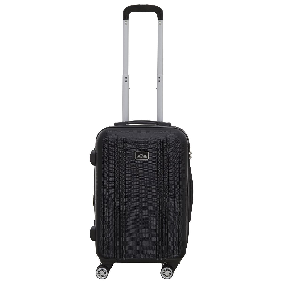 Dellonda Lightweight ABS Luggage Set with TSA Lock - Black