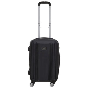 Dellonda Lightweight ABS Luggage Set with TSA Lock - Black