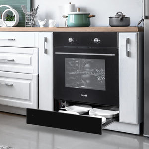Baridi Integrated Warming Drawer 60cm - Black