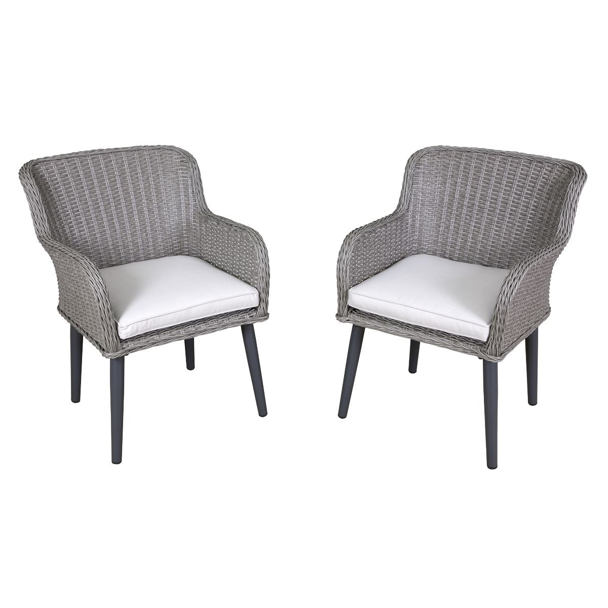 Dellonda Buxton Rattan Wicker Outdoor Garden Chair Set 2 Piece