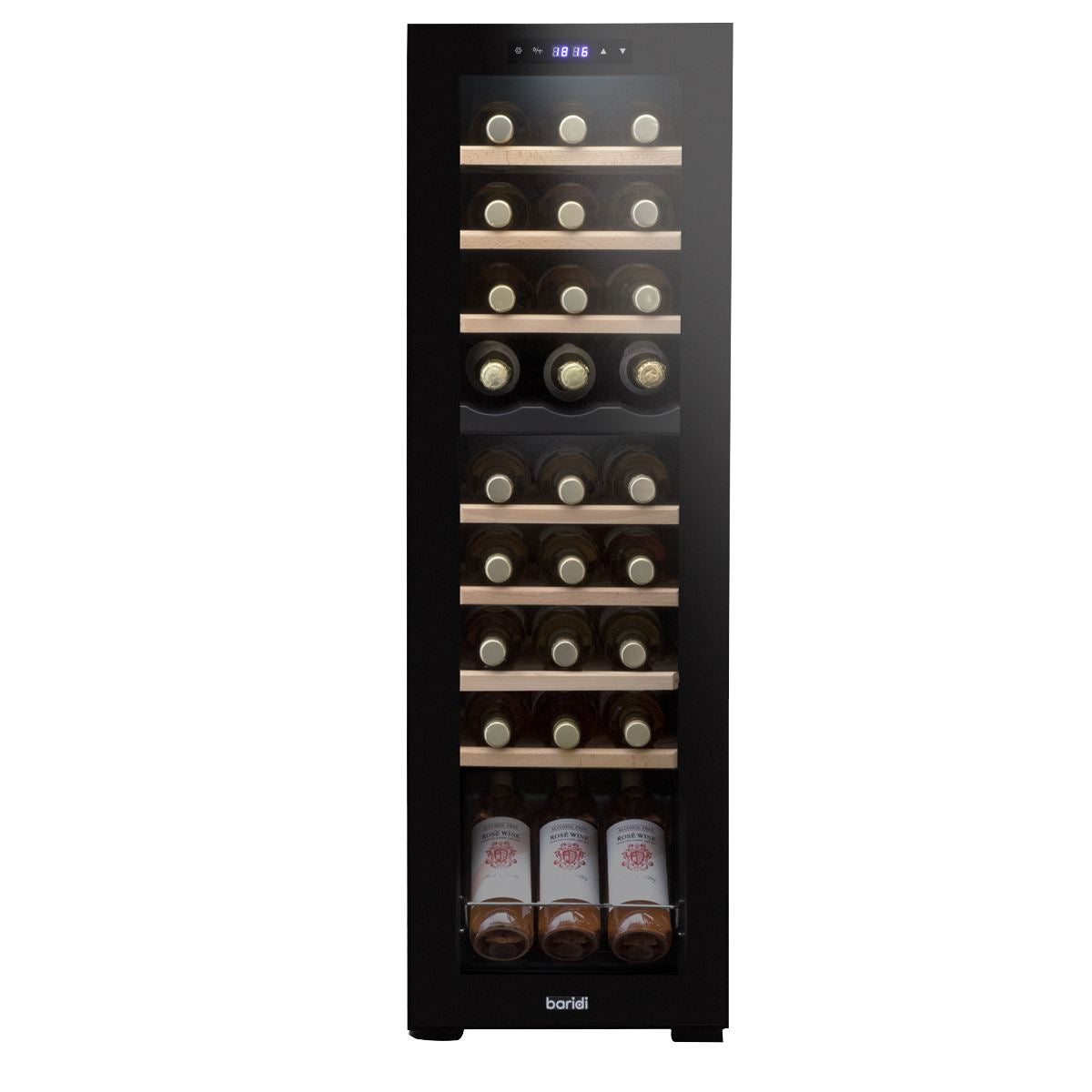 Baridi 27 Bottle Dual Zone Wine Fridge & Cooler