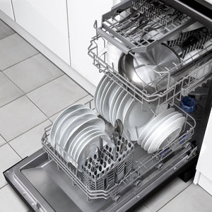 Slimline Freestanding Dishwasher 45cm Wide 10 Place Settings - Black
