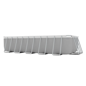 Dellonda Deluxe Steel Frame Rectangular Swimming Pool with Step Ladder & Filter Pump 21ft