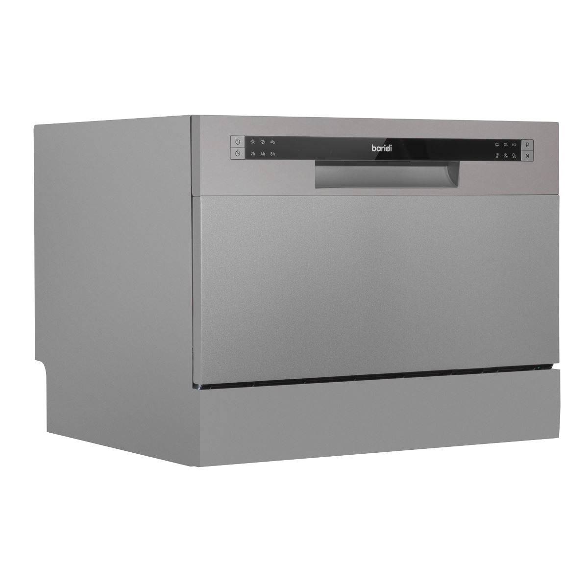 Baridi Tabletop Dishwasher 6 Place Settings 6.5L Capacity - Silver