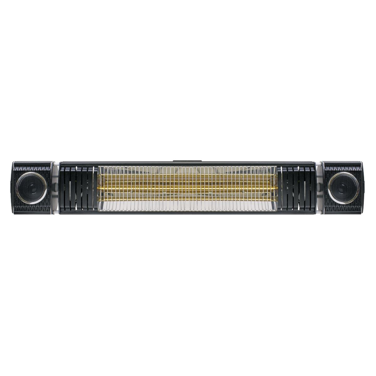 Dellonda Infrared Outdoor 2000W Patio Heater with Speakers, Black