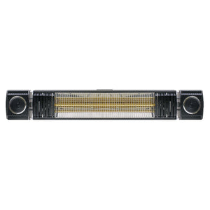Dellonda Infrared Outdoor 2000W Patio Heater with Speakers, Black