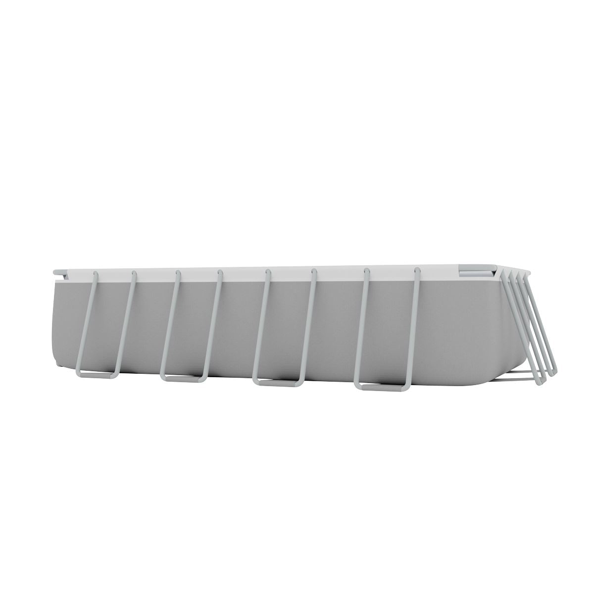 Dellonda Deluxe Steel Frame Swimming Pool with Filter Pump 18ft