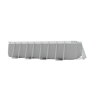 Dellonda Deluxe Steel Frame Swimming Pool with Filter Pump 18ft
