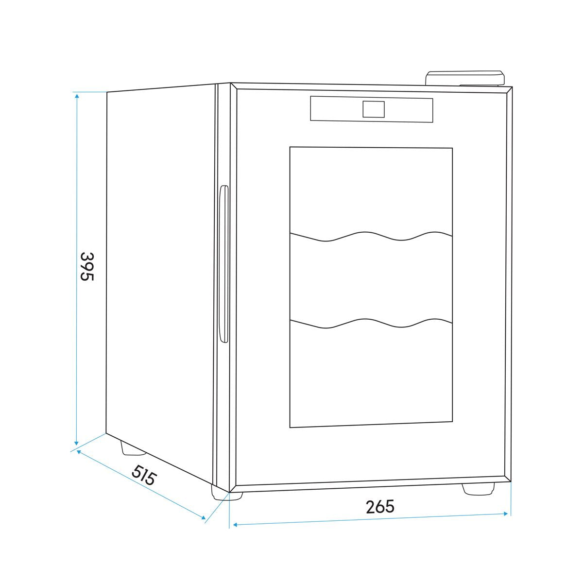 6 Bottle Tabletop Wine Fridge & Cooler