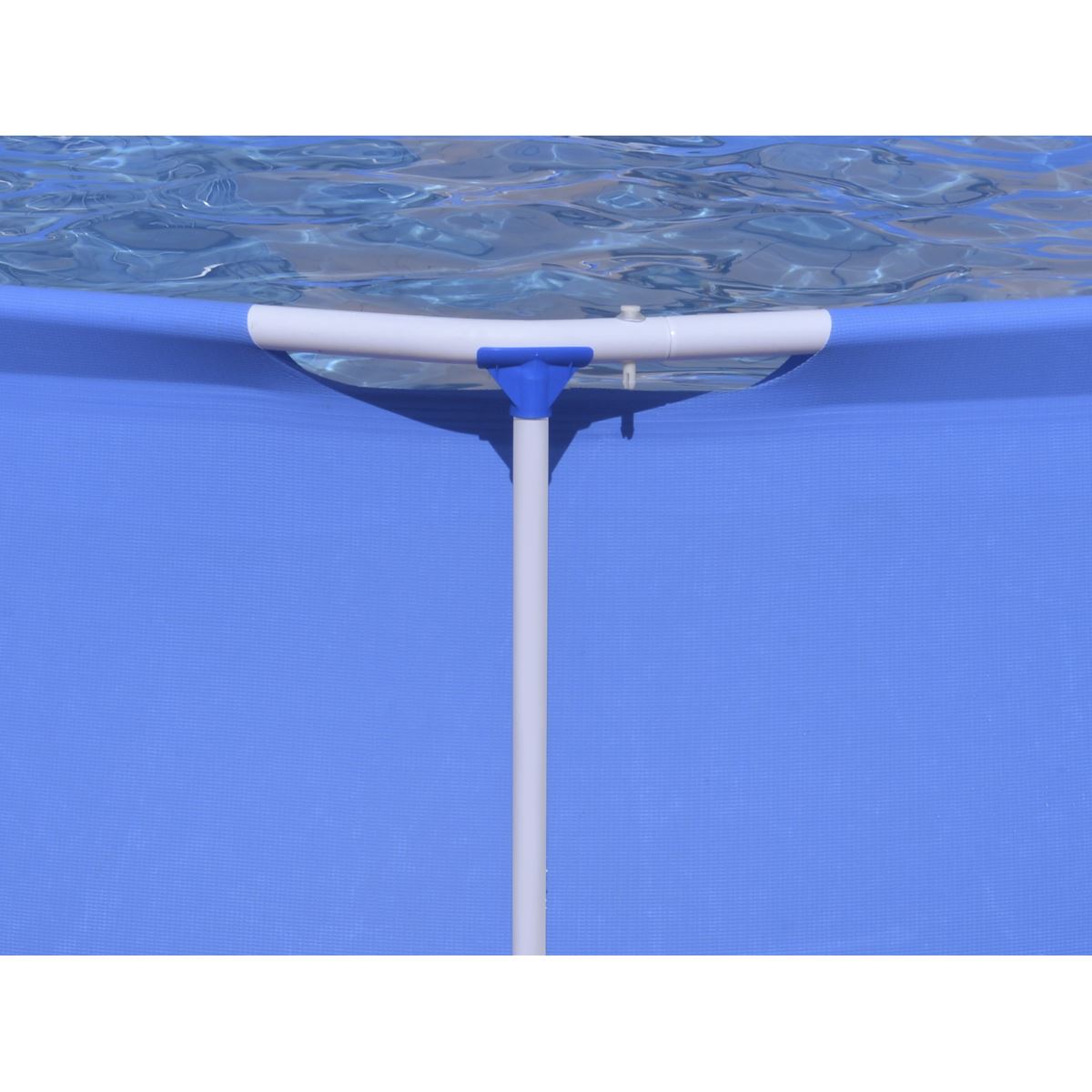 Dellonda Steel Frame Round Swimming Pool & Filter Pump 10ft - Blue