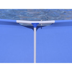 Dellonda Steel Frame Round Swimming Pool & Filter Pump 10ft - Blue
