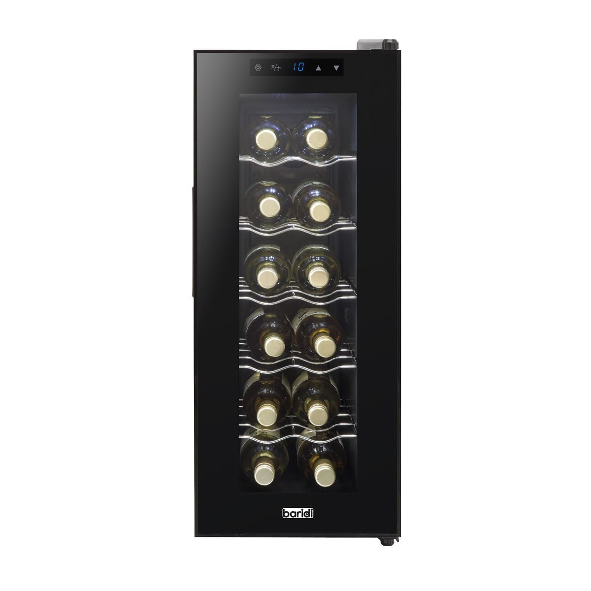 Baridi 12 Bottle Wine Fridge & Cooler - Black