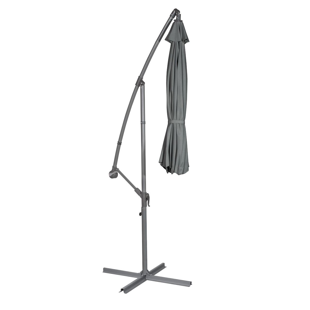 Dellonda Banana Parasol with Cover 3m - Grey