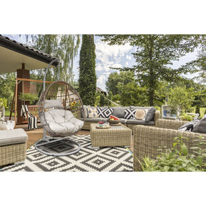 Dellonda Single Swinging Egg Chair with Cushion