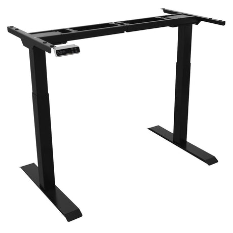 Dellonda Desk Frame Dual Motor Ultra-Quiet with Digital Controls 100kg Capacity - Black