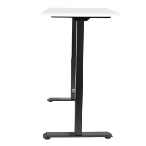 Dellonda White Electric Height Adjustable Standing Desk, 1400 x 700mm Dual Motor 100kg