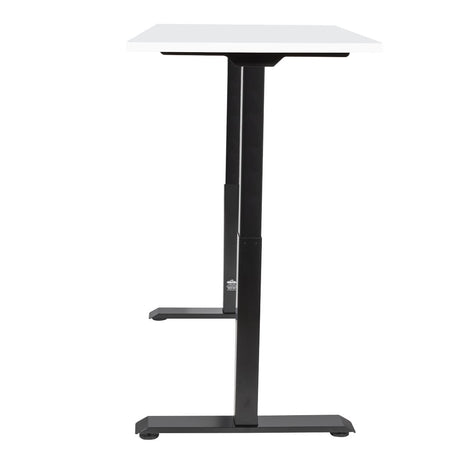 Dellonda White Electric Height Adjustable Standing Desk, 1400 x 700mm Dual Motor 100kg