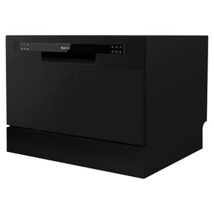 Baridi Tabletop Dishwasher 6 Place Settings 6.5L Capacity - Black