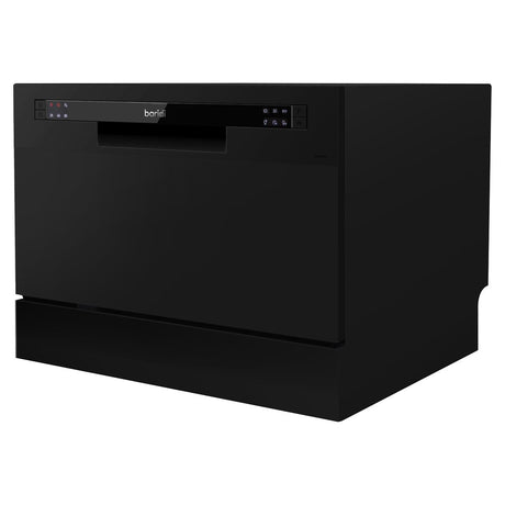 Baridi Tabletop Dishwasher 6 Place Settings 6.5L Capacity - Black