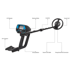 Dellonda Lightweight Metal Detector with High Accuracy Pinpoint Function