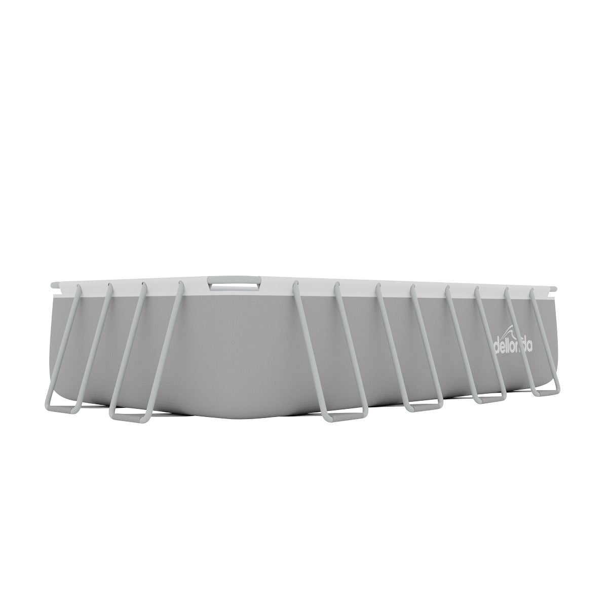 Dellonda Deluxe Steel Frame Swimming Pool with Filter Pump 18ft