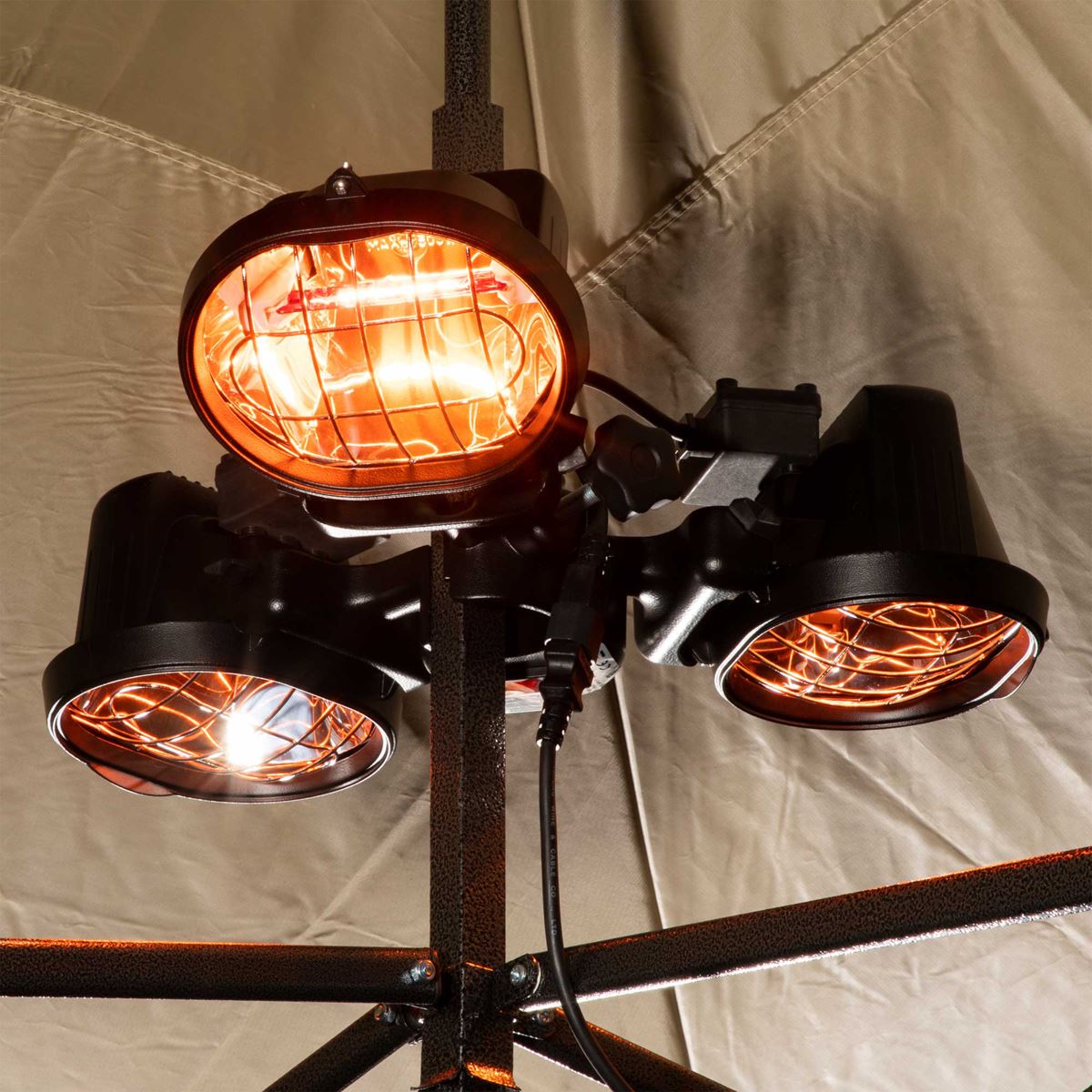 Dellonda Folding Parasol/Gazebo/Patio Infrared Heater 1350w 230v