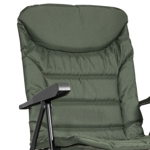 Dellonda Outdoor Portable Reclining Chair with Armrests