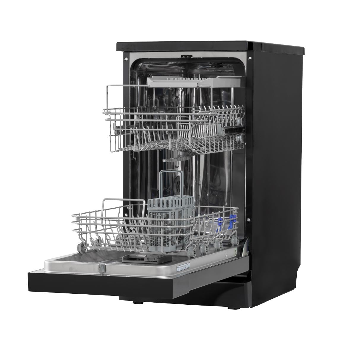 Slimline Freestanding Dishwasher 45cm Wide 10 Place Settings - Black