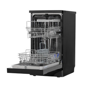 Slimline Freestanding Dishwasher 45cm Wide 10 Place Settings - Black