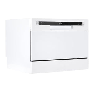 Baridi Tabletop Dishwasher 6 Place Settings 6.5L Capacity - White