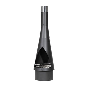 Dellonda Outdoor Chiminea, Fireplace, Fire Pit, Heater, Durable, Black Steel