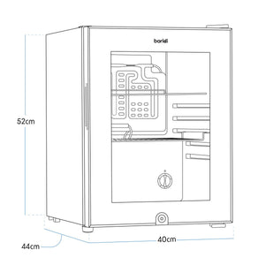Baridi Mini Drinks Fridge 40L Capacity