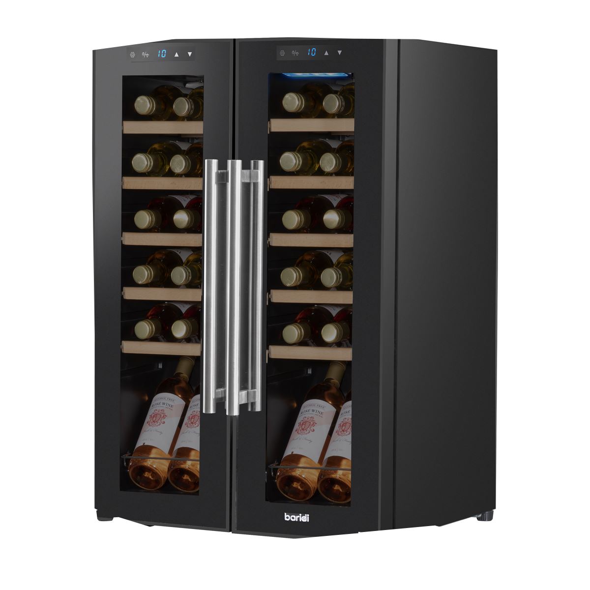 Baridi 24 Bottle Dual Zone Wine Fridge & Cooler