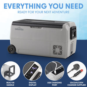 Dellonda Portable Fridge Freezer / Cool Box with LED Display 36L