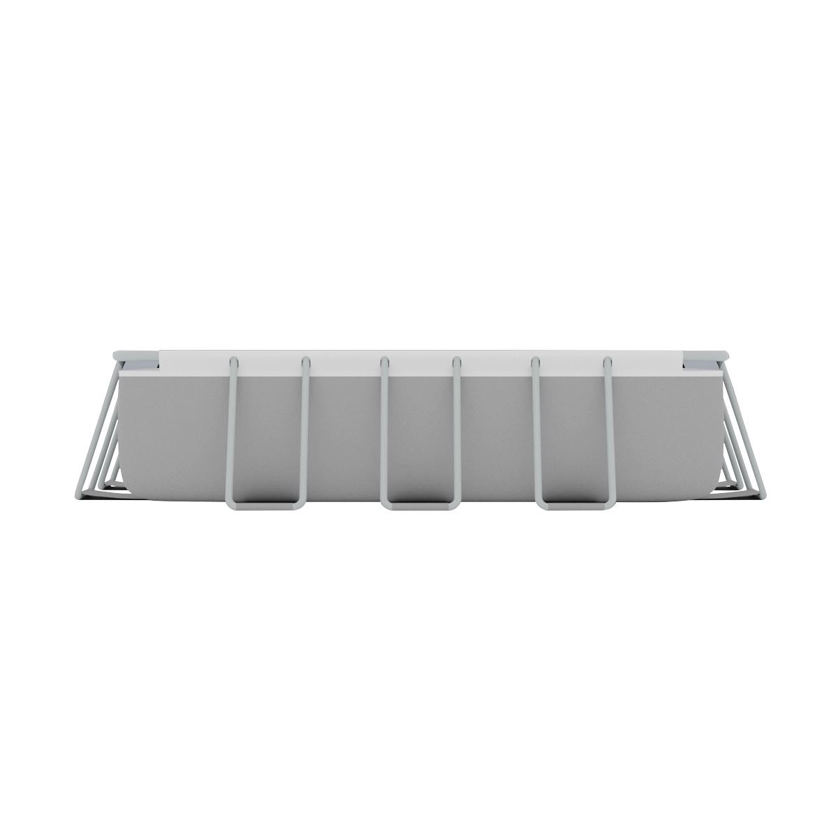 Dellonda Deluxe Steel Frame Swimming Pool with Filter Pump 13ft