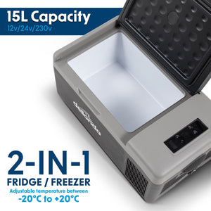 Dellonda Portable Fridge Freezer / Cool Box with LED Display 15L