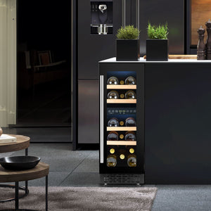 17 Bottle Slim Wine Fridge & Cooler 30cm