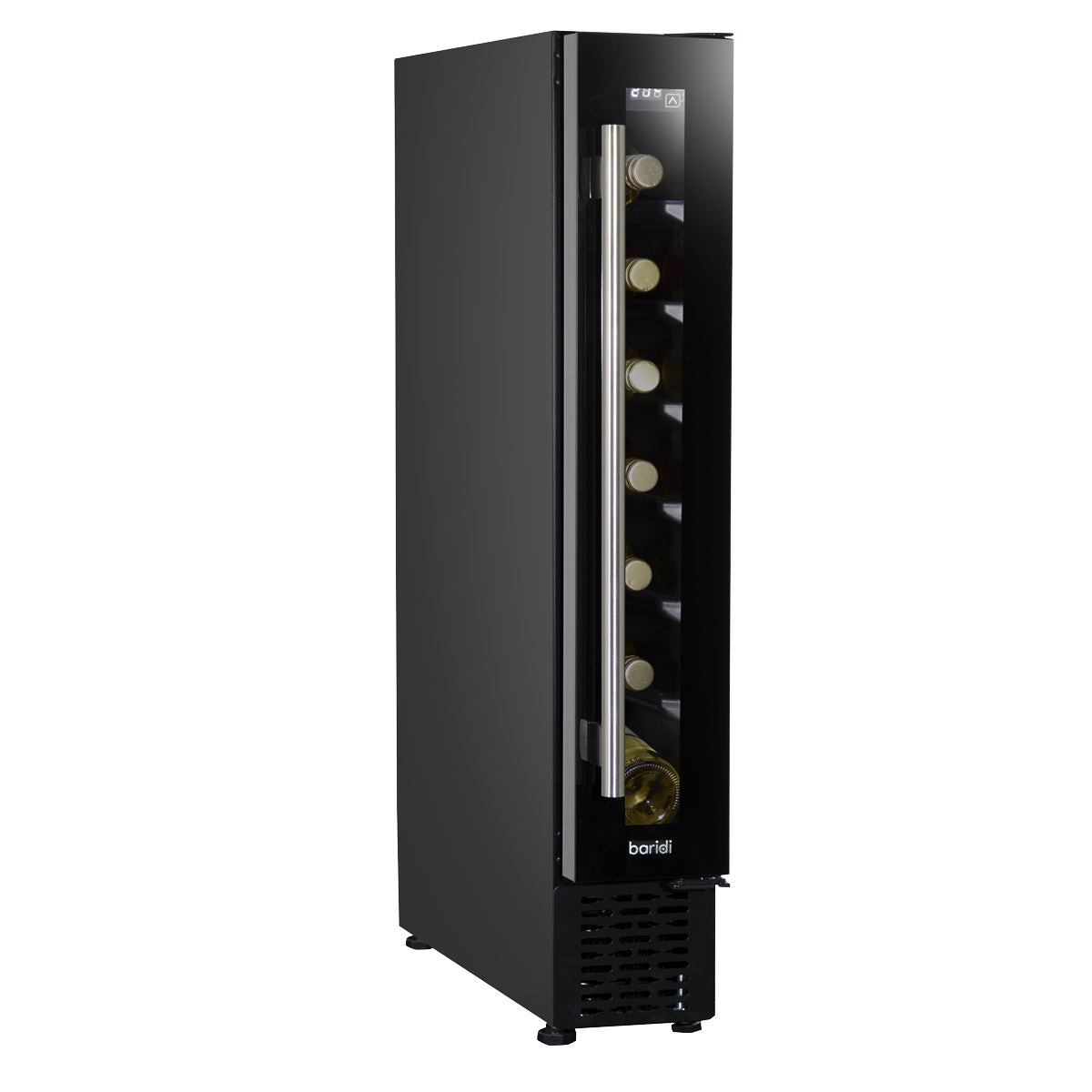 Baridi Extra-Slim 7 Bottle Wine Fridge & Cooler 15cm - Black