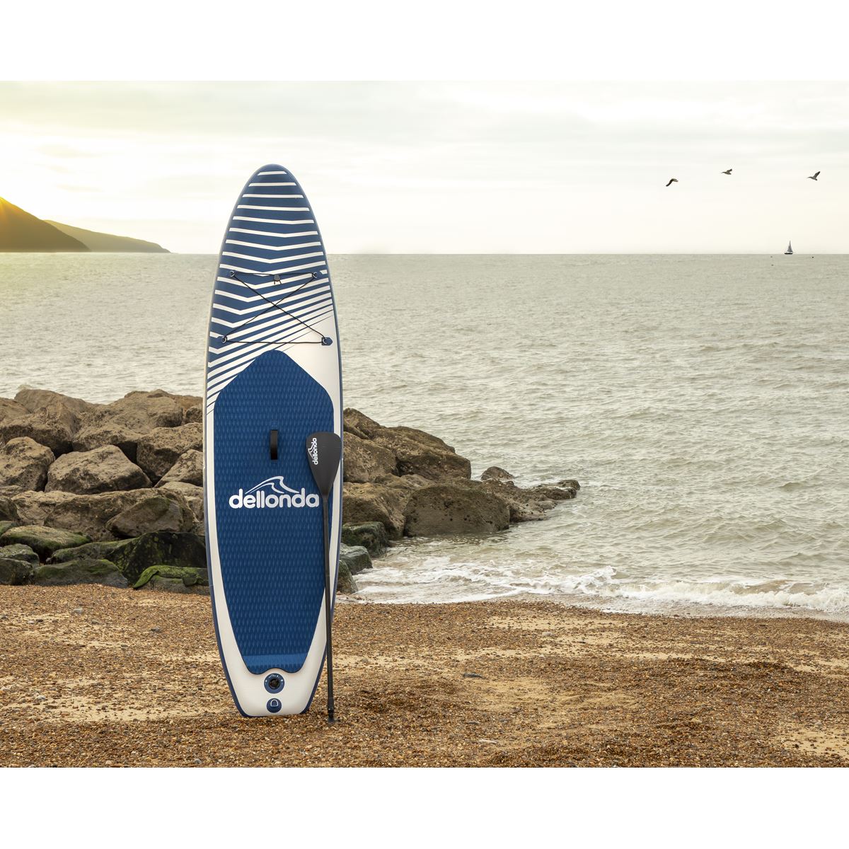 Dellonda Inflatable Stand-Up Paddle Board 10'2" - Dark Blue