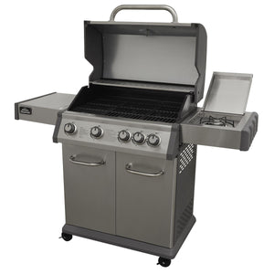 Dellonda 4+1 Burner Deluxe Gas BBQ Grill with Piezo Ignition & Thermometer - Stainless Steel
