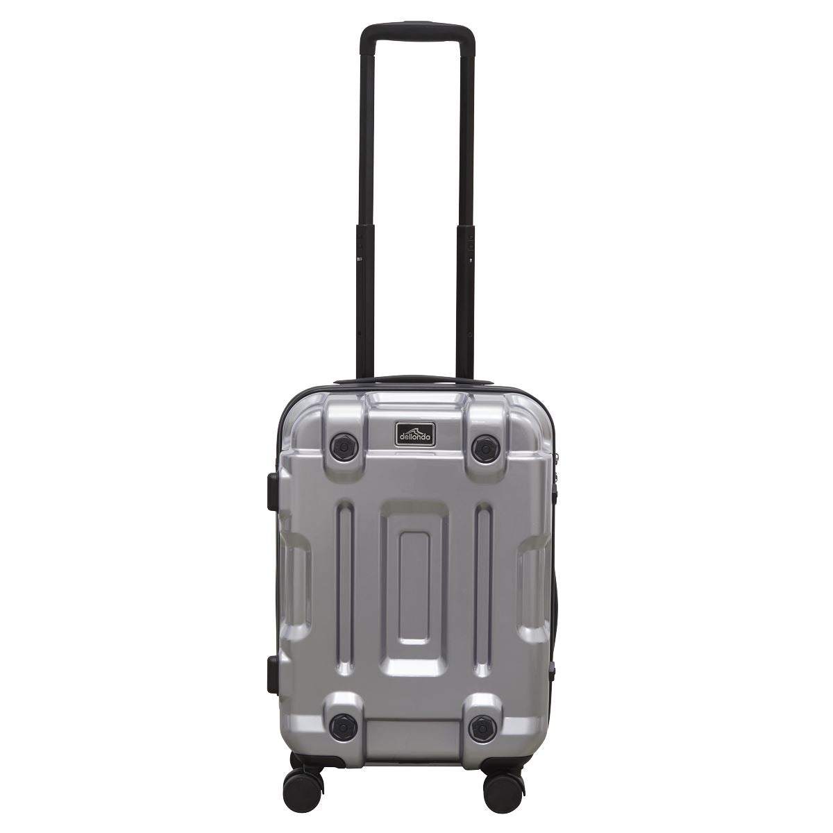 Dellonda Lightweight ABS Luggage Set 3pc - Silver