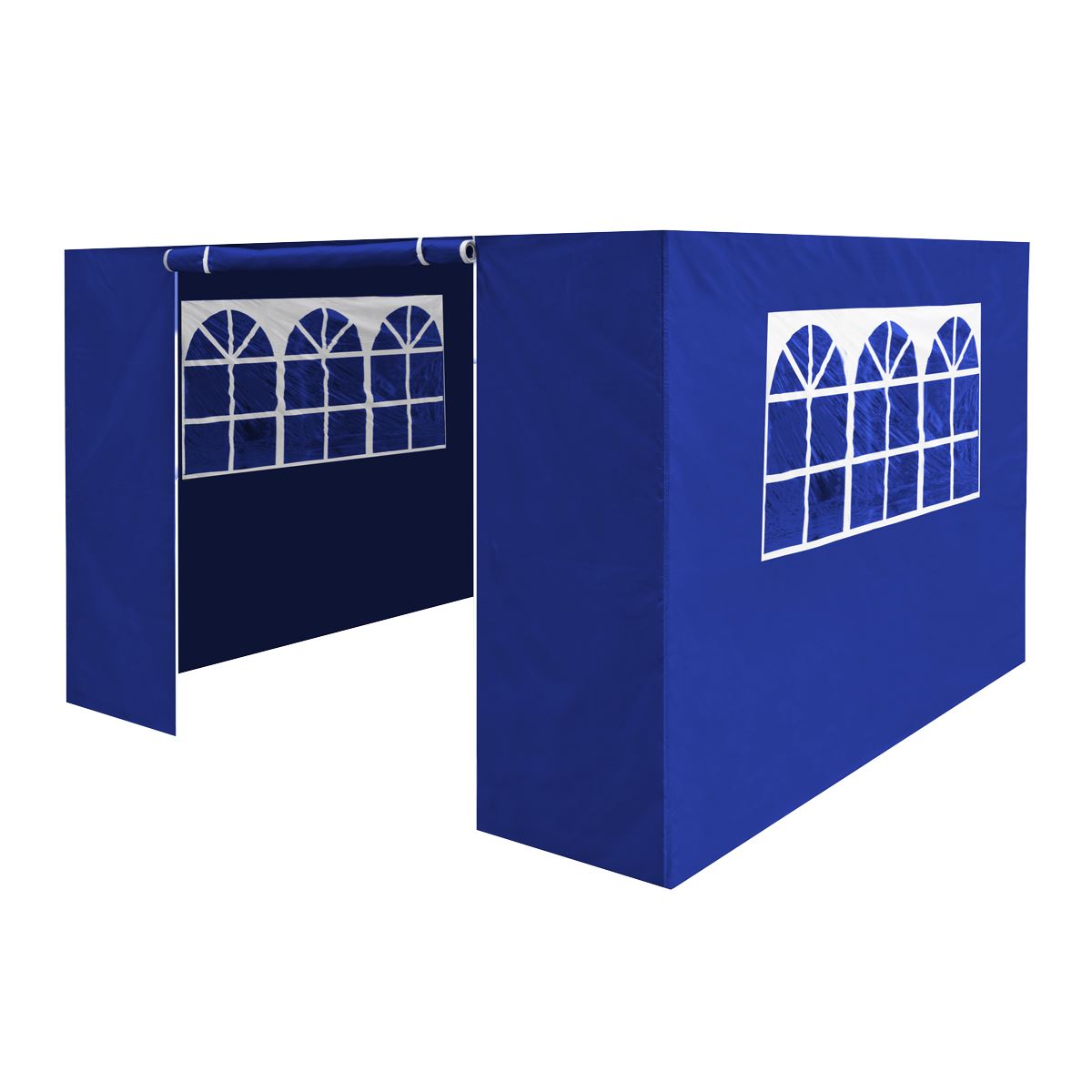 Dellonda Blue Premium Gazebo/Marquee Side Walls/Doors/Windows, Fits 3 x 3m Models