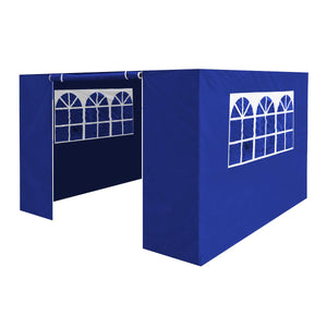 Dellonda Blue Premium Gazebo/Marquee Side Walls/Doors/Windows, Fits 3 x 3m Models